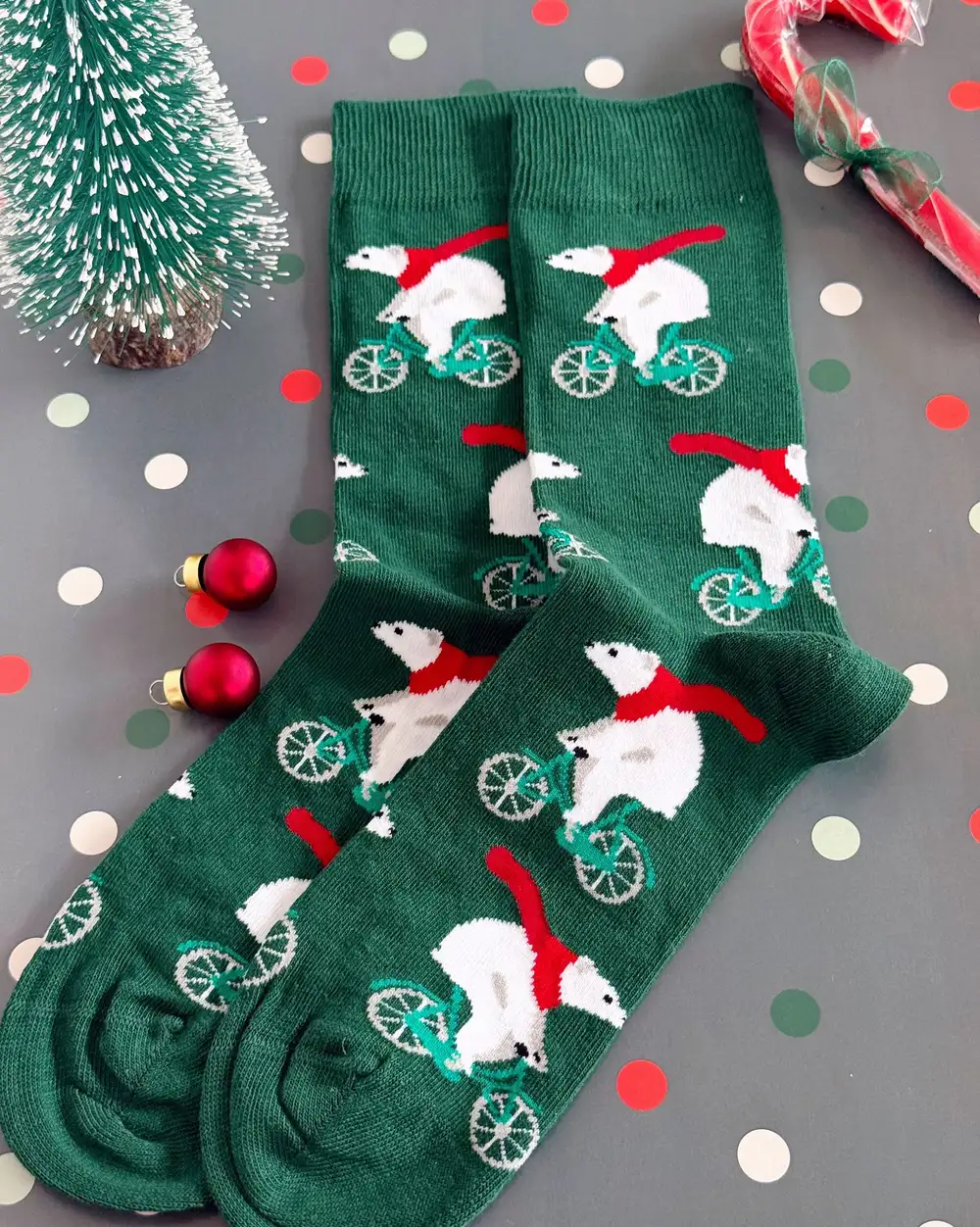 Cool Kutup Ayısı Yılbaşı Erkek Çorabı