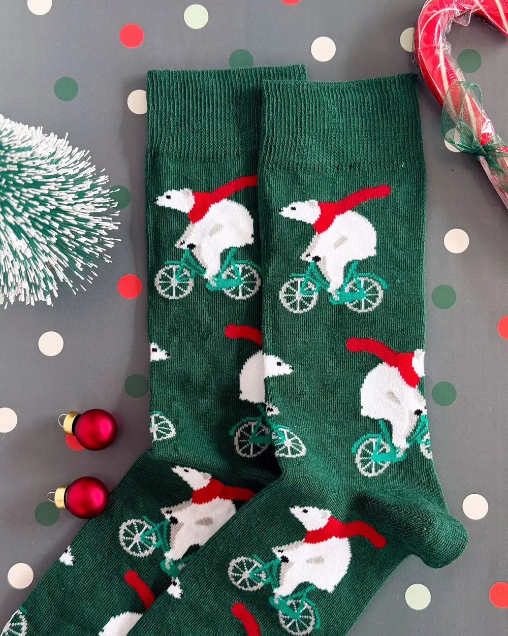 Cool Kutup Ayısı Yılbaşı Erkek Çorabı