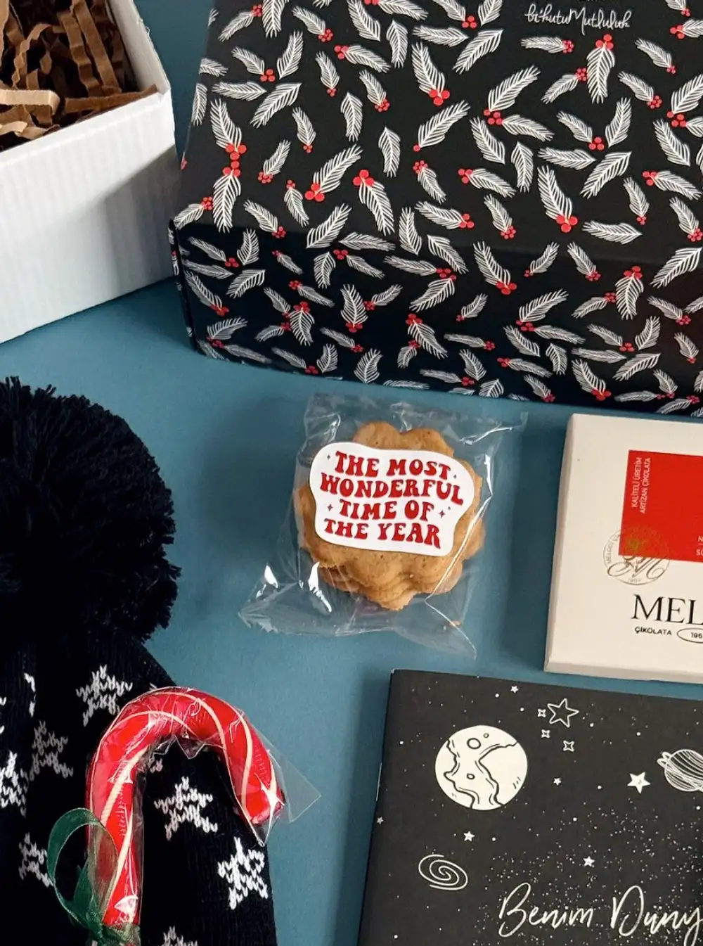 Zencefilli Tarçınlı Kağıt Kurabiye - Yılbaşı Hediyesi Wonderful Year