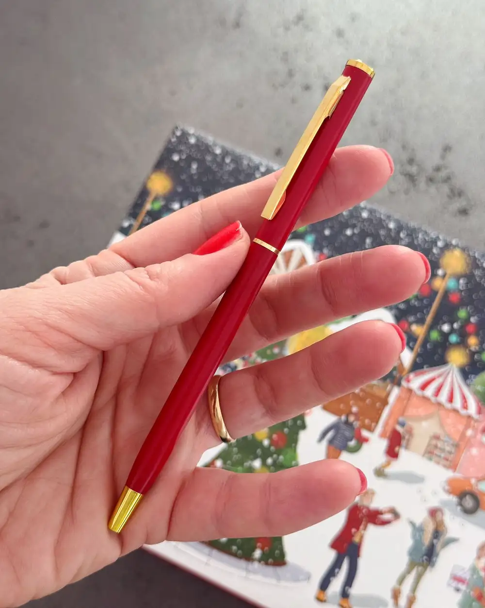 Gold Kırmızı Tükenmez Kalem