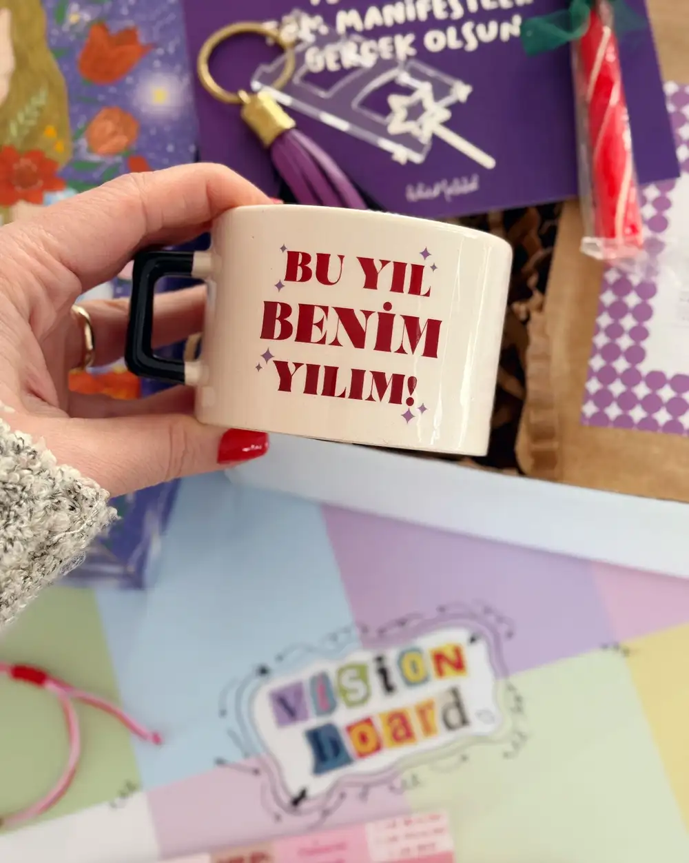 Vizyon Panolu Yılbaşı Hediye Kutusu