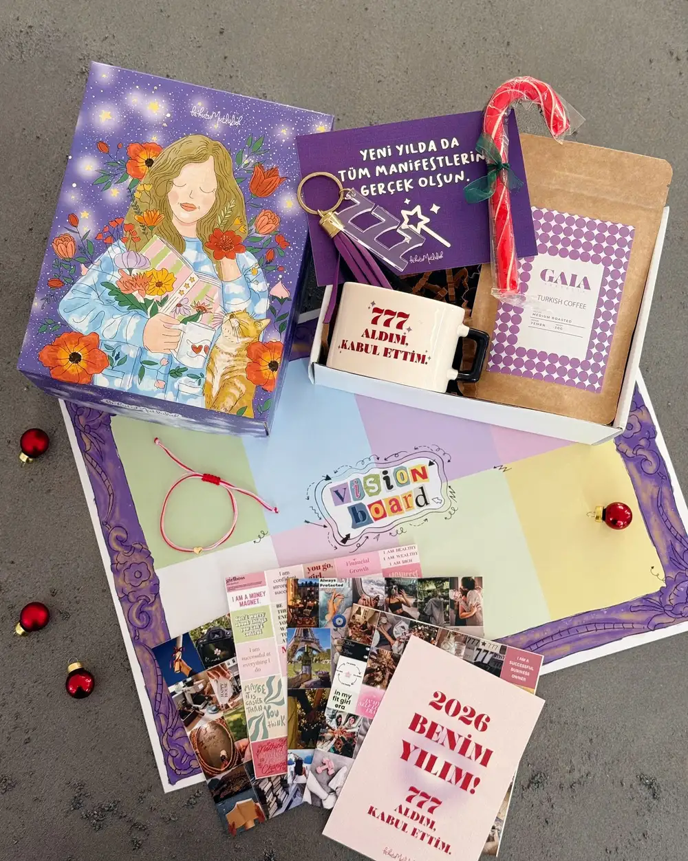 Vizyon Panolu Yılbaşı Hediye Kutusu