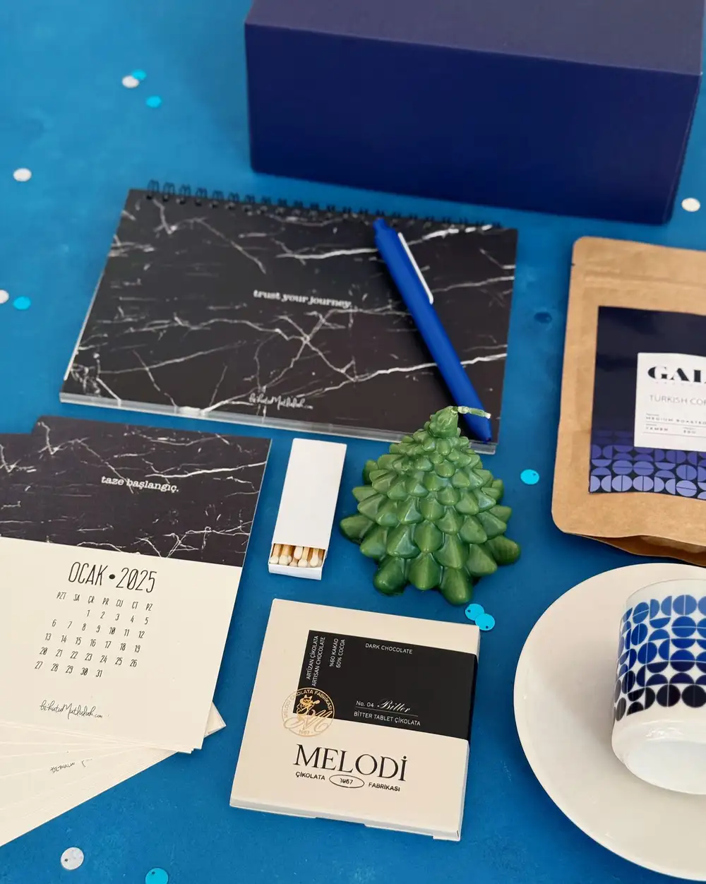 Mavi Motivasyon Hediye Kutusu