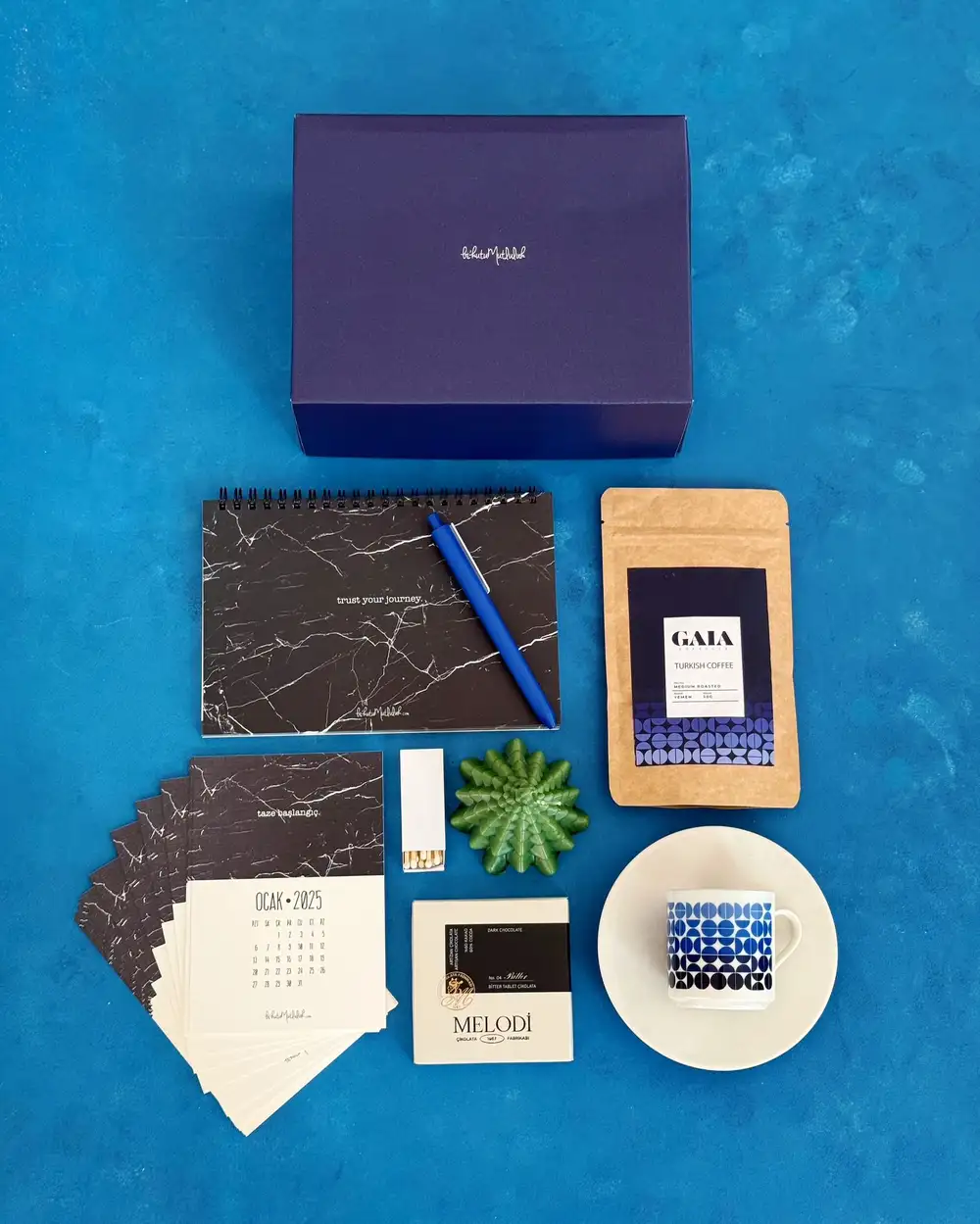 Mavi Motivasyon Hediye Kutusu