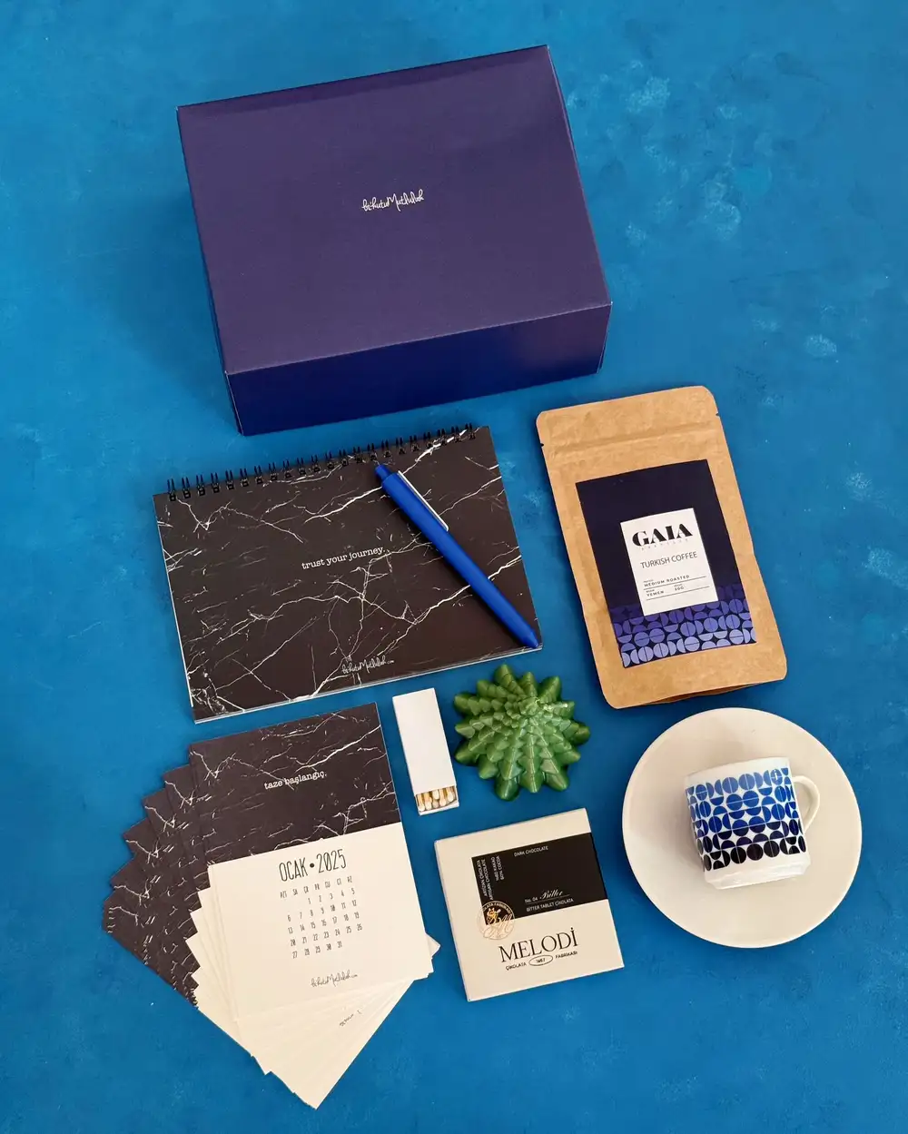 Mavi Motivasyon Hediye Kutusu