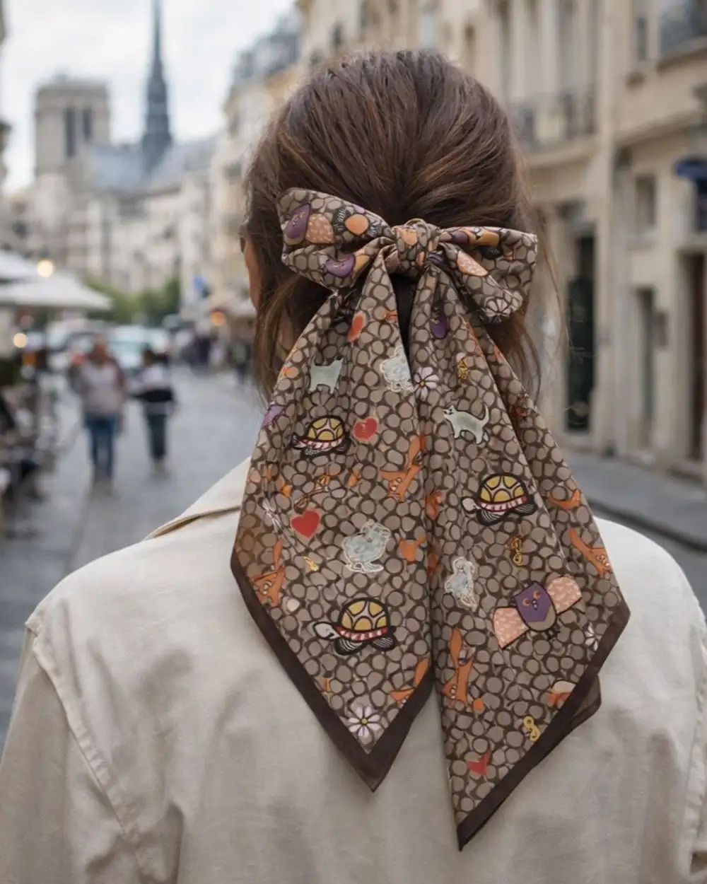 Cute Animal Saten Fular