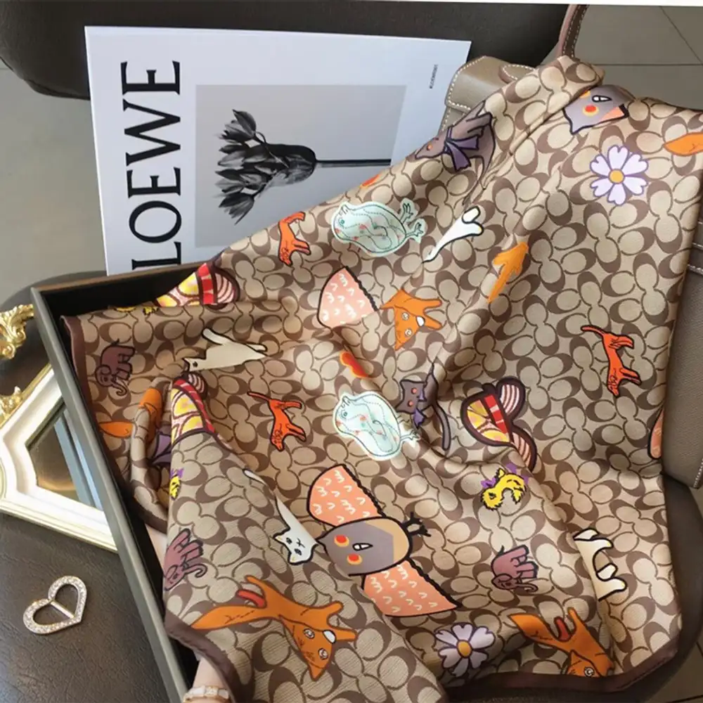 Cute Animal Saten Fular