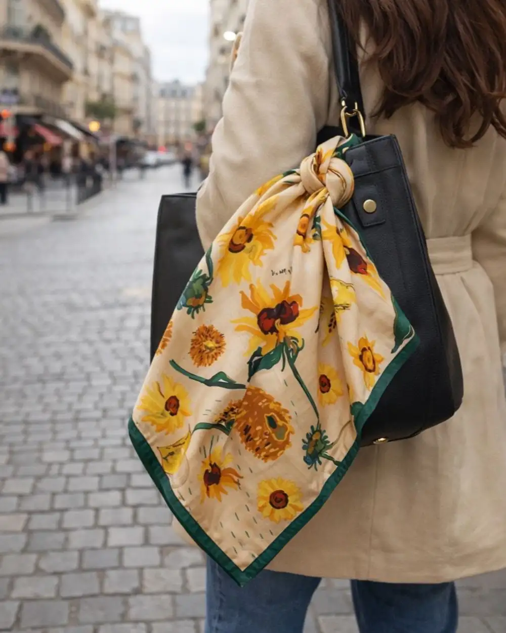 Van Gogh Ayçiçekleri Saten Fular