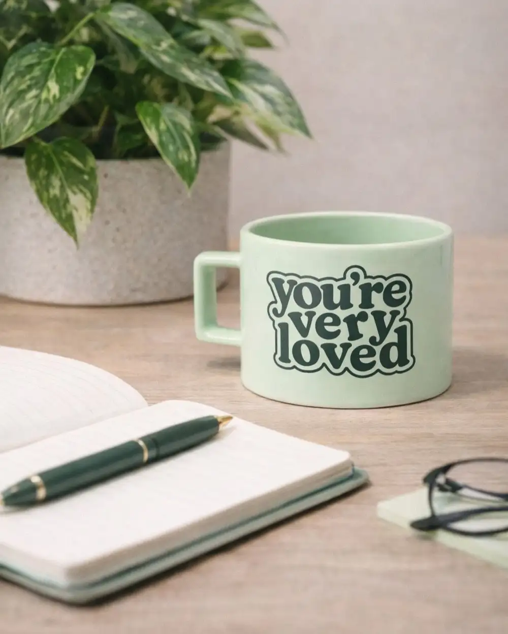 You're Very Loved Mint Kupa Fincan