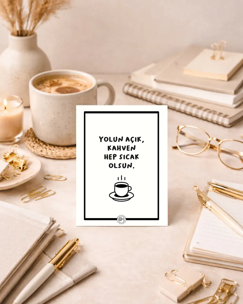 Yolun Açık Olsun Motto Kartı Kartpostal