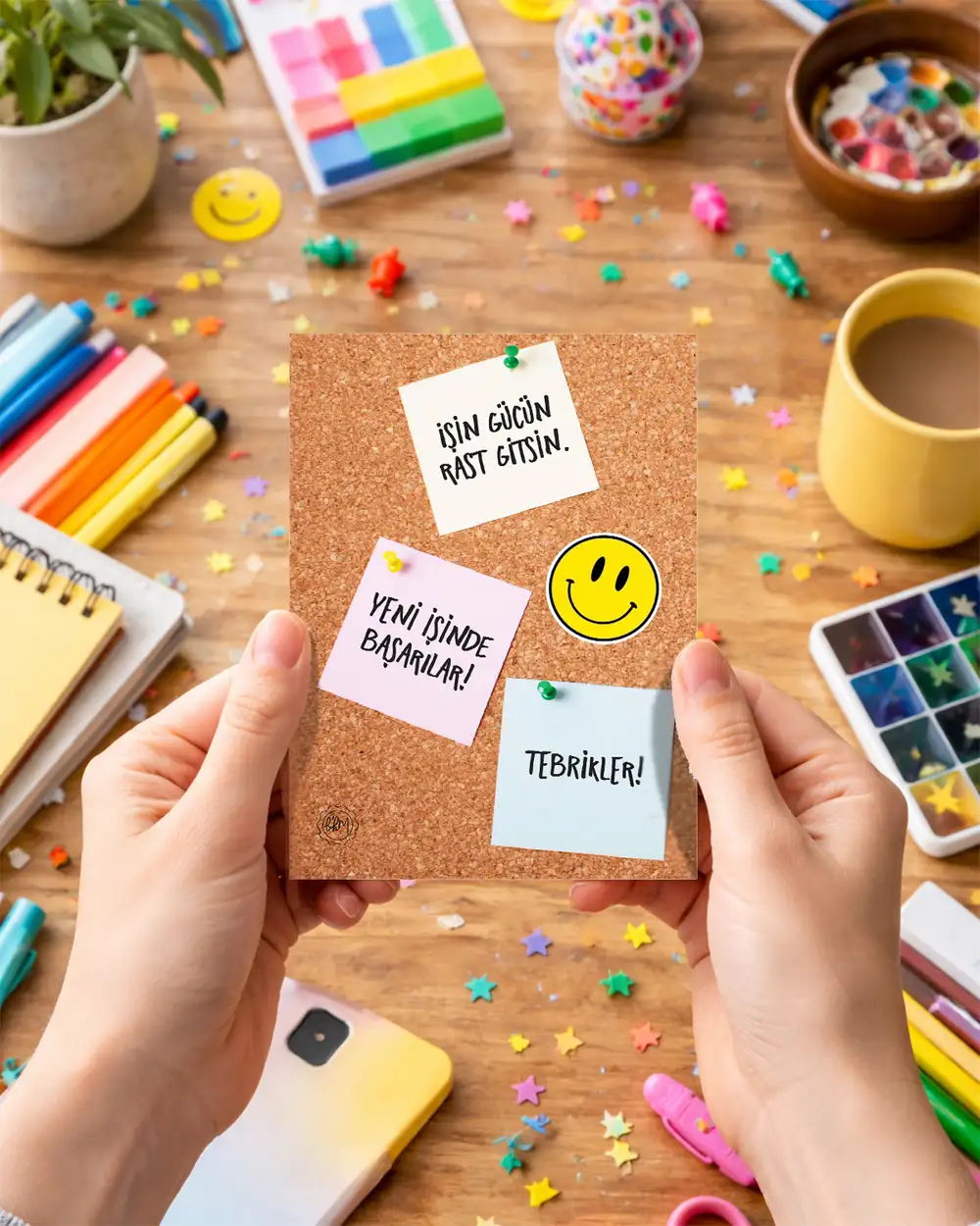 Yeni İşinde Başarılar Motto Kartı
