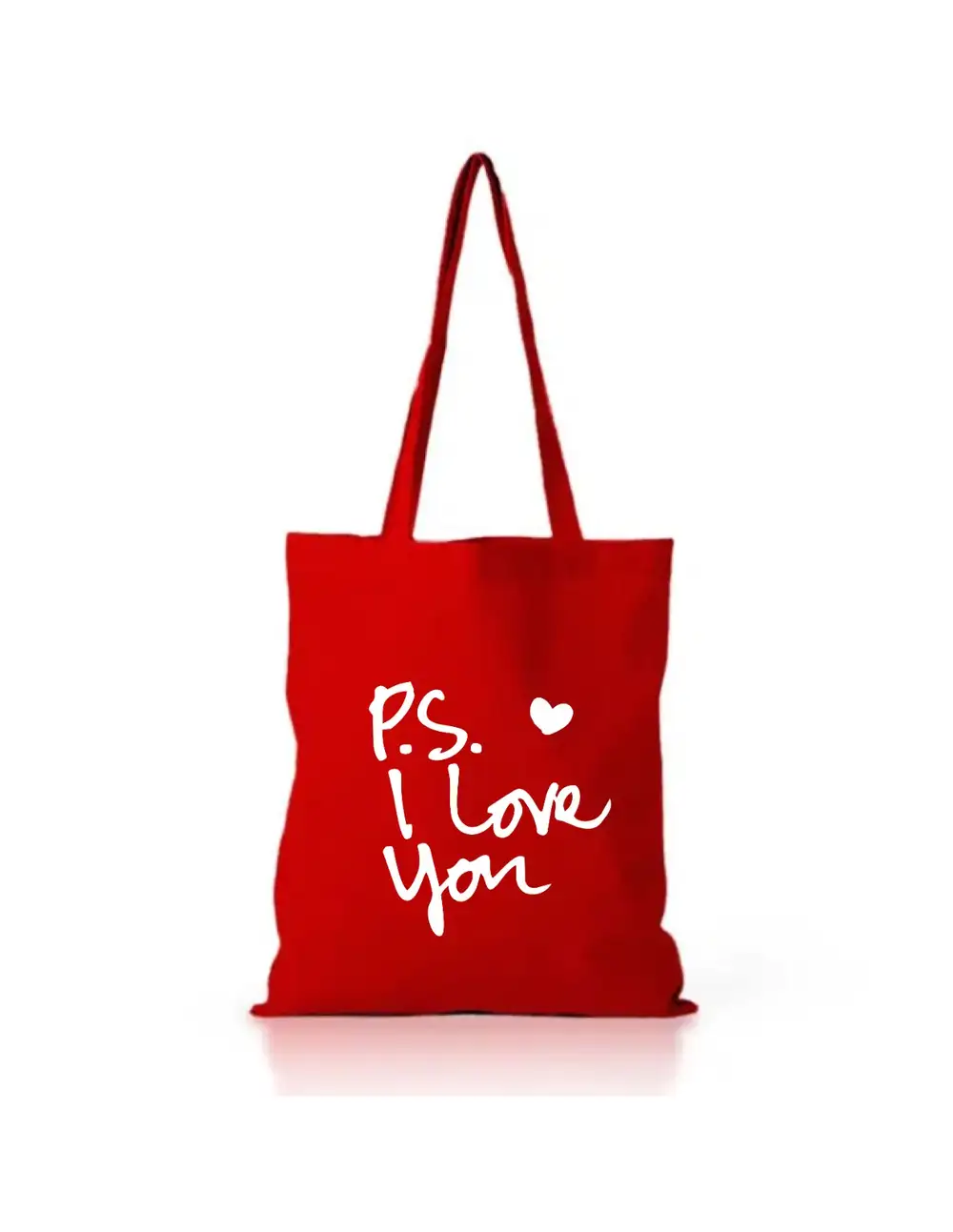 P.S. Love You Kırmızı Bez Çanta