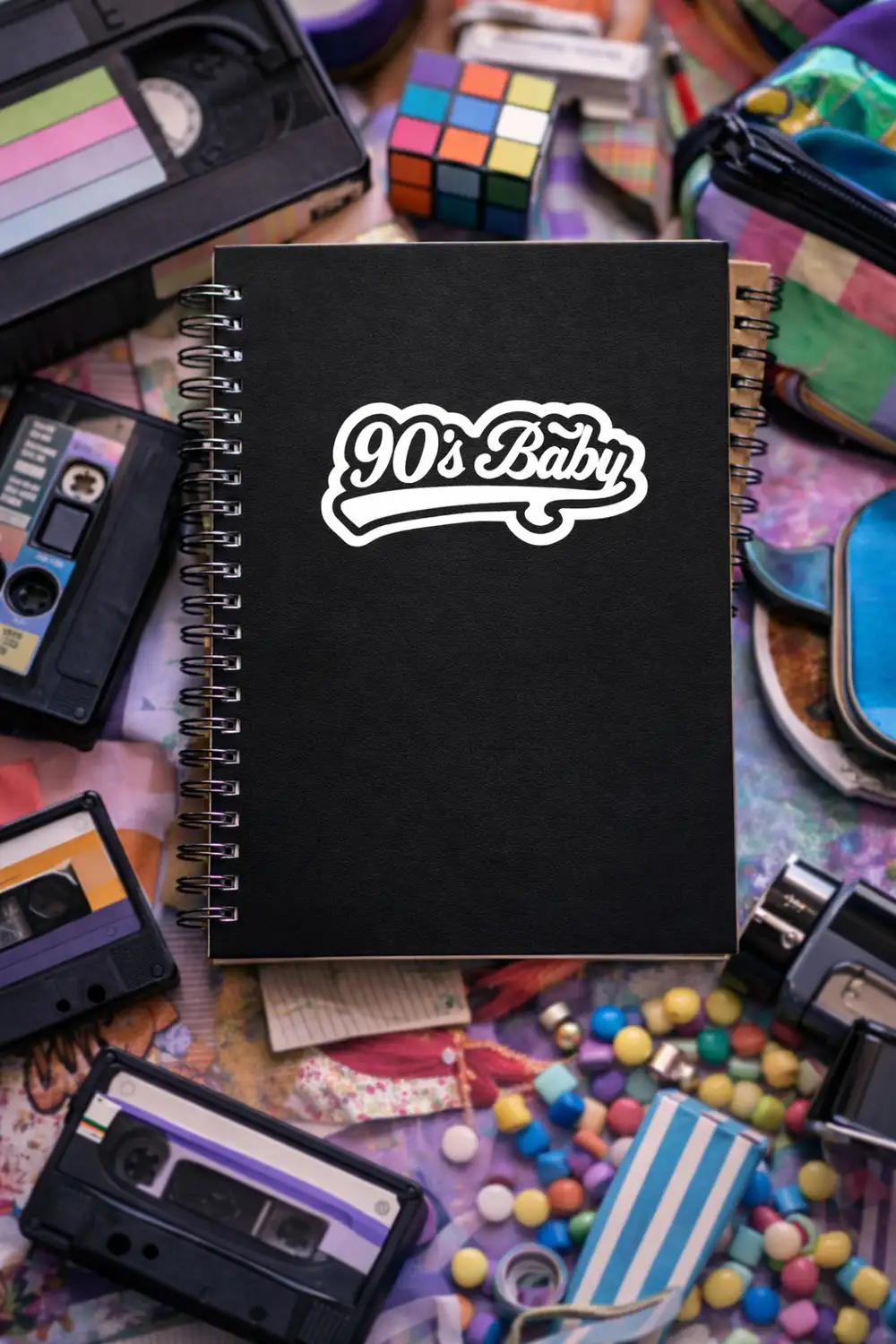 N281 90's Baby A5 Spiralli Defter