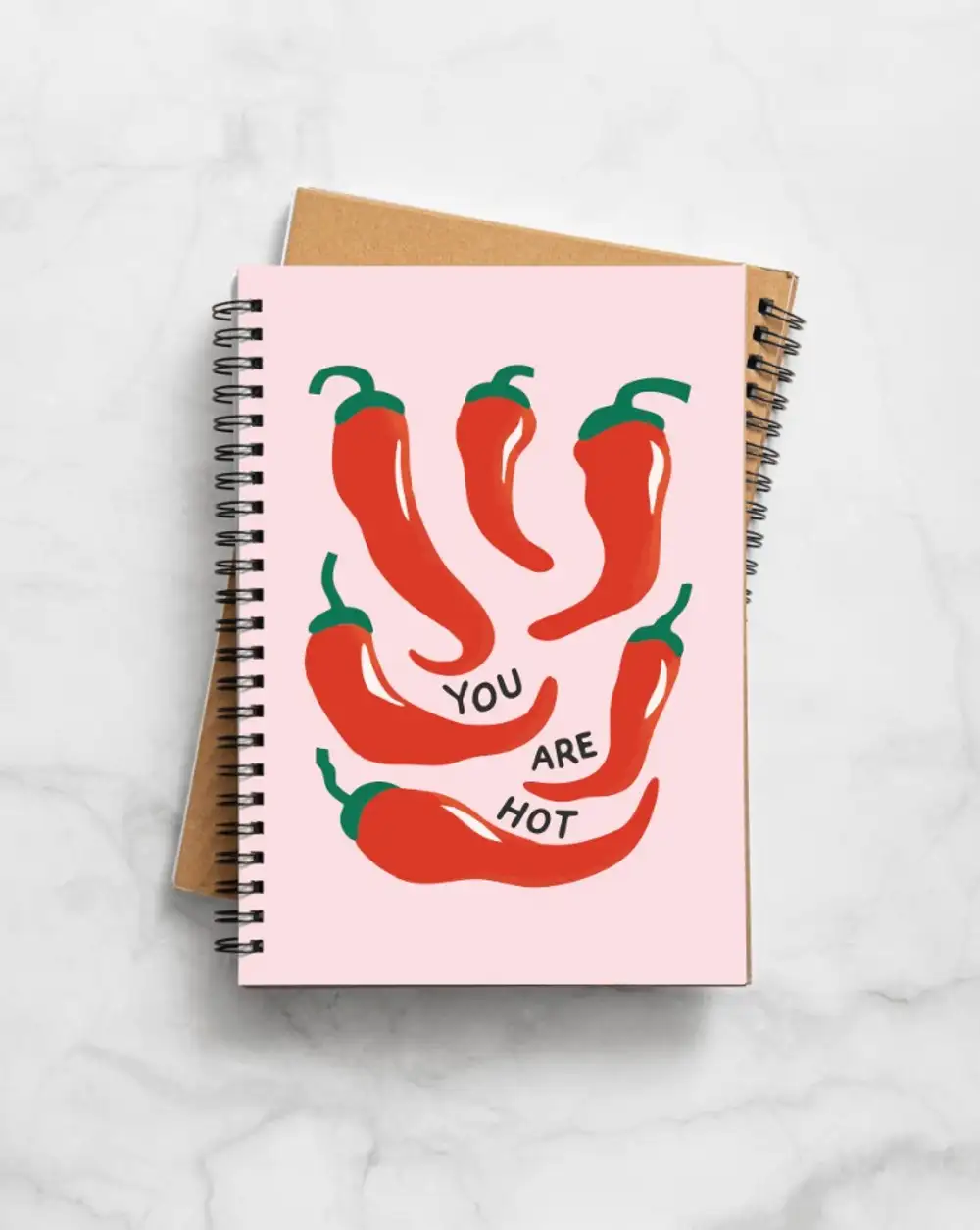 N285 You Are Hottie Biberli A5 Spiralli Defter