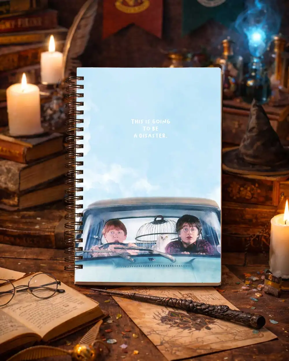Harry ve Ron Hediye Spiralli Defter