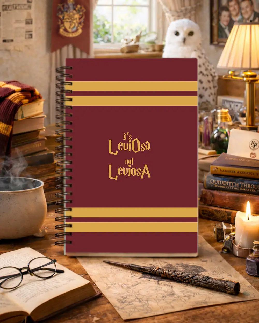 It's Leviosa Not Leviosa Spiralli Defter
