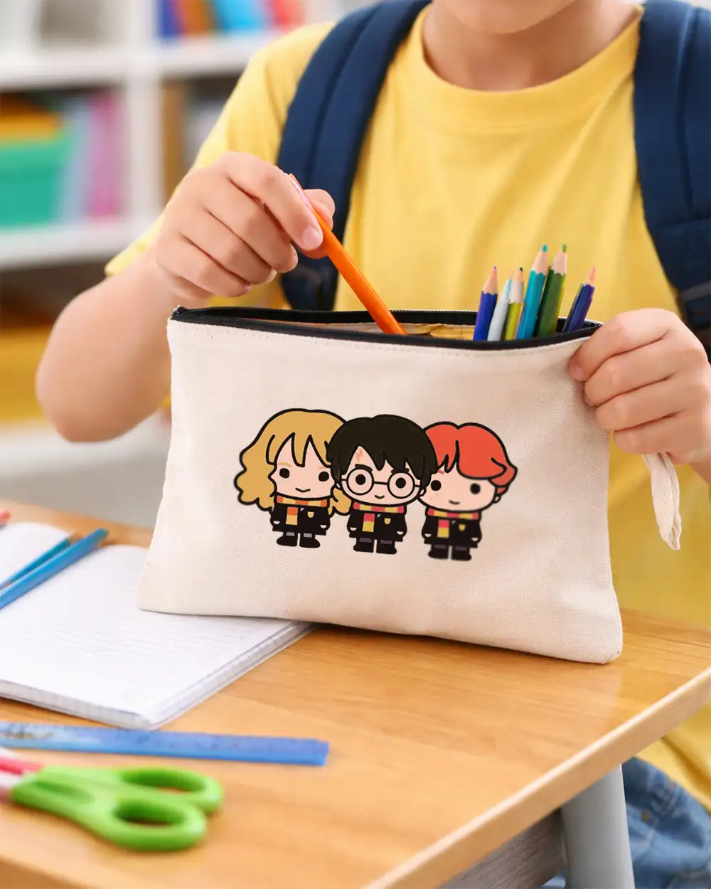Harry Potter Temalı Hediye Clutch Kalemlik