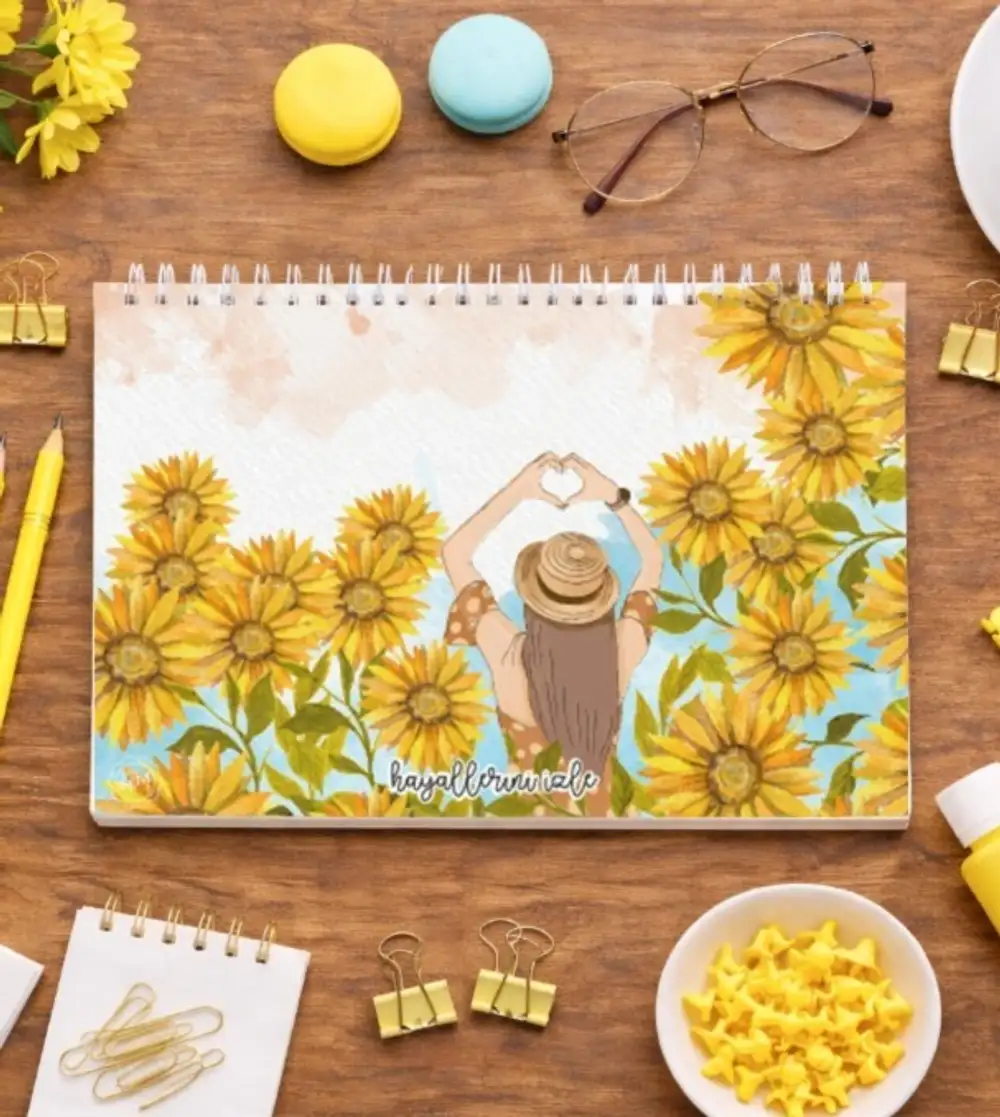 Haftalık Planlayıcı Defter - Ayçiçeği