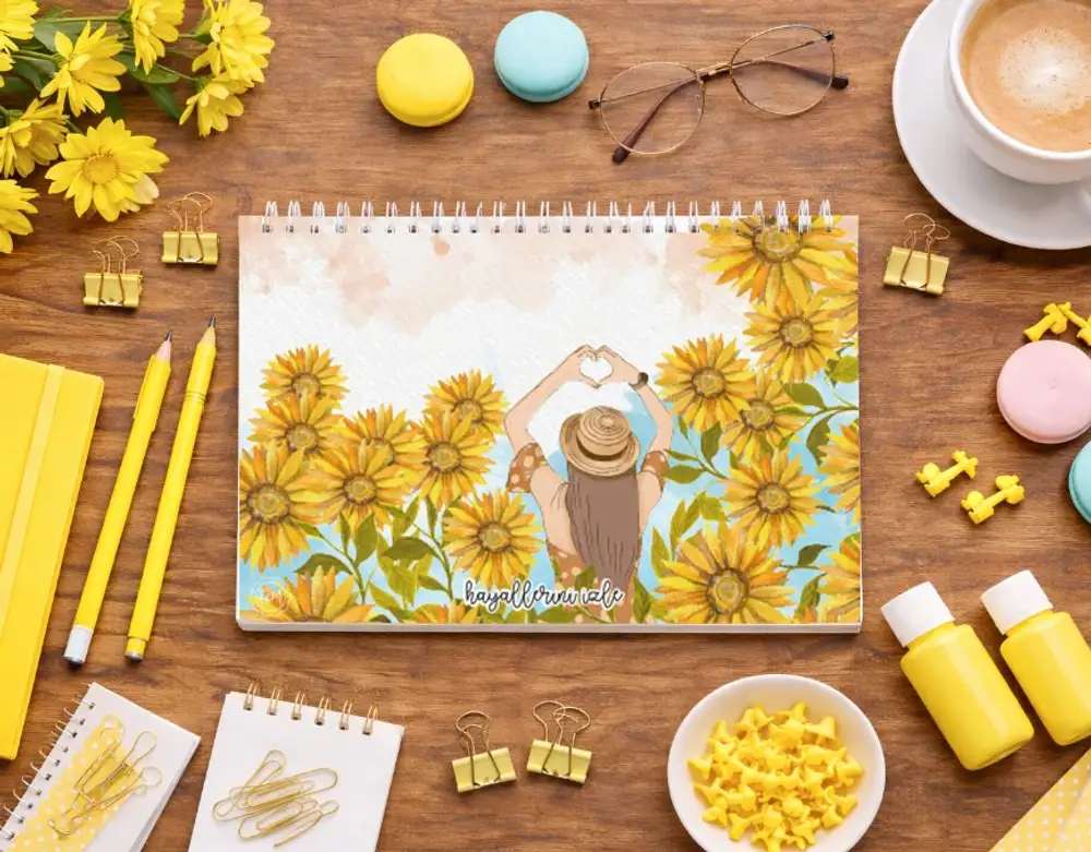 Haftalık Planlayıcı Defter - Ayçiçeği