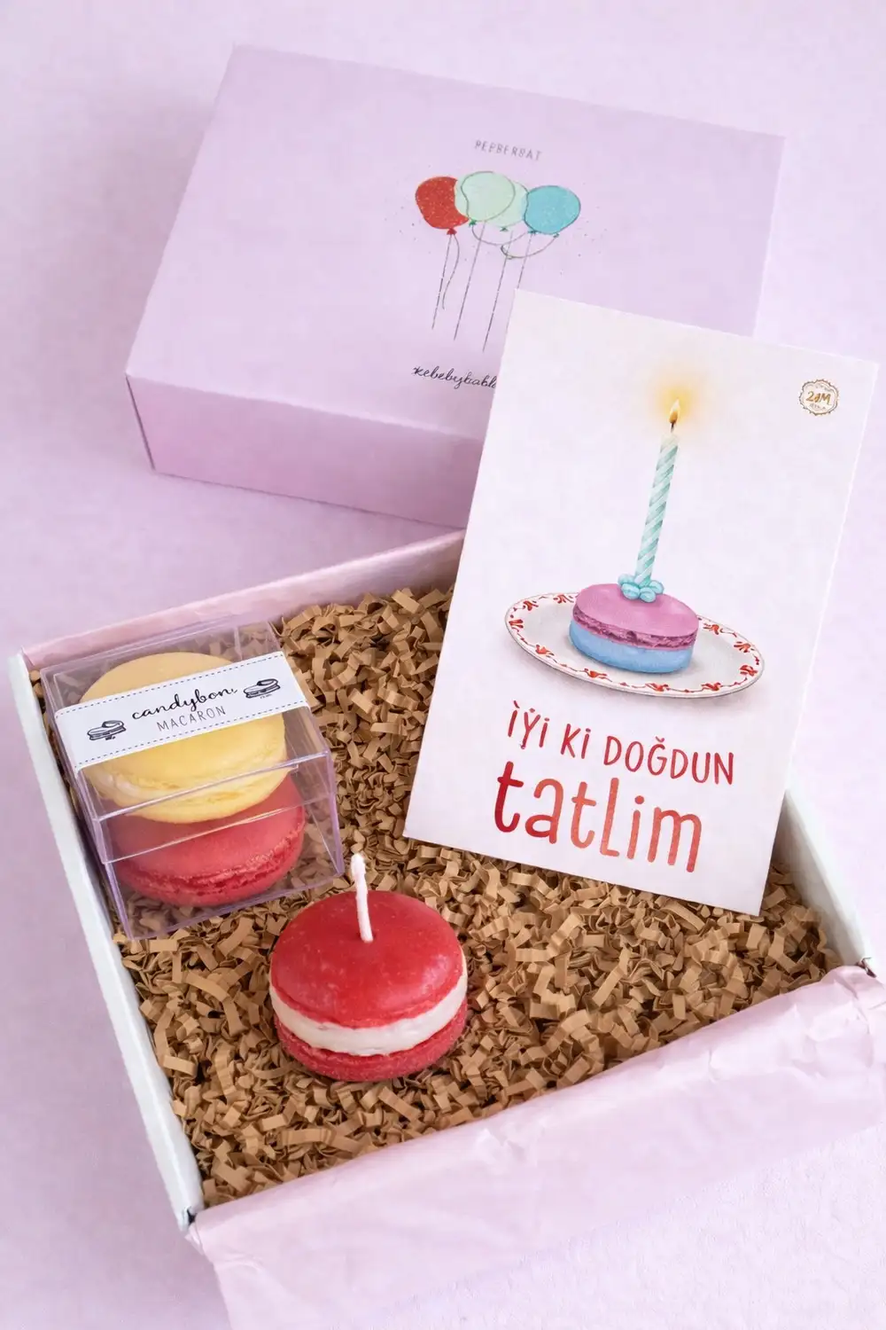Makaronlu Doğum Günü Hediyeleri Kutusu