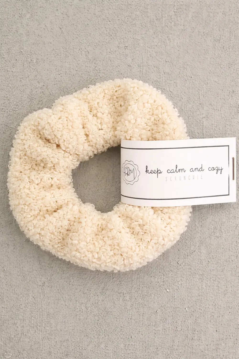 Pumpkin Spice Bukle Scrunchie Krem Hediye Lastik Toka