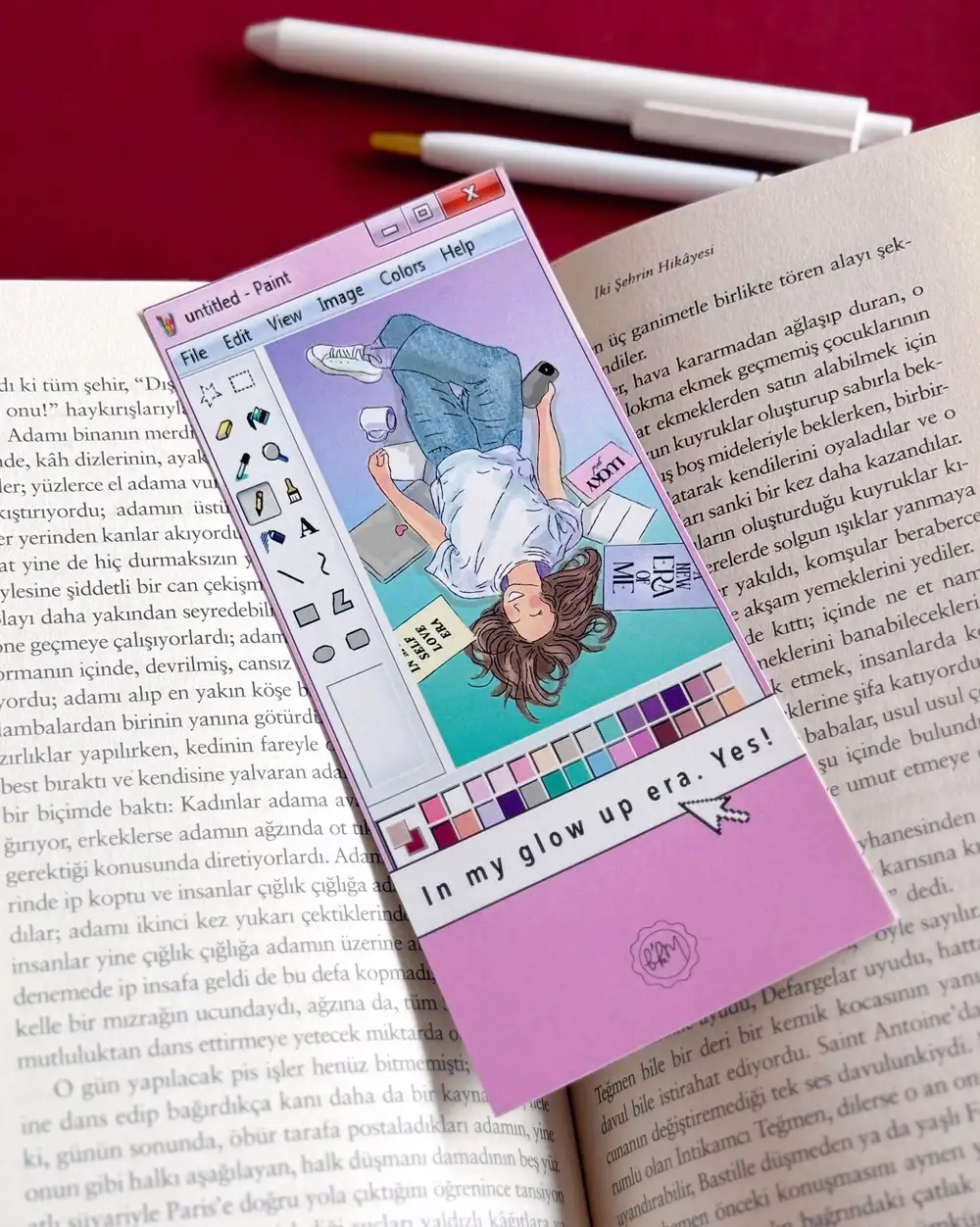 Upgrade Paint Çizimli Kitap Ayracı