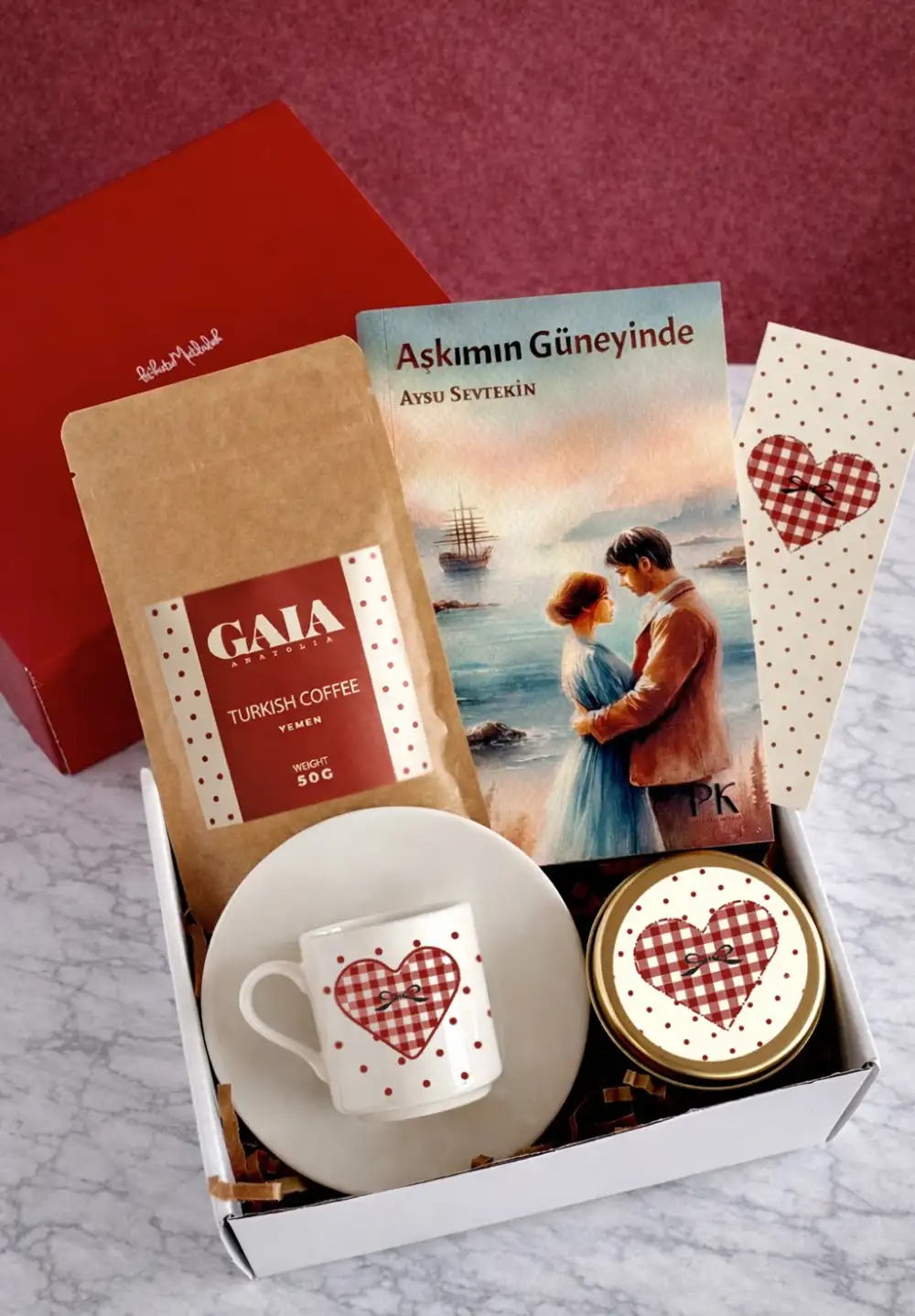 Kitaplı Romantik Hediye Kutusu