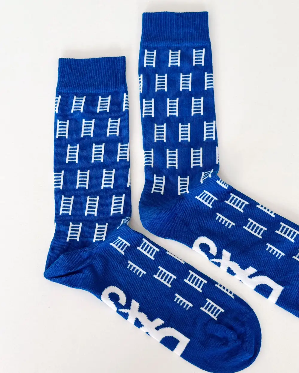 Merdiven Mavi Erkek Çorabı