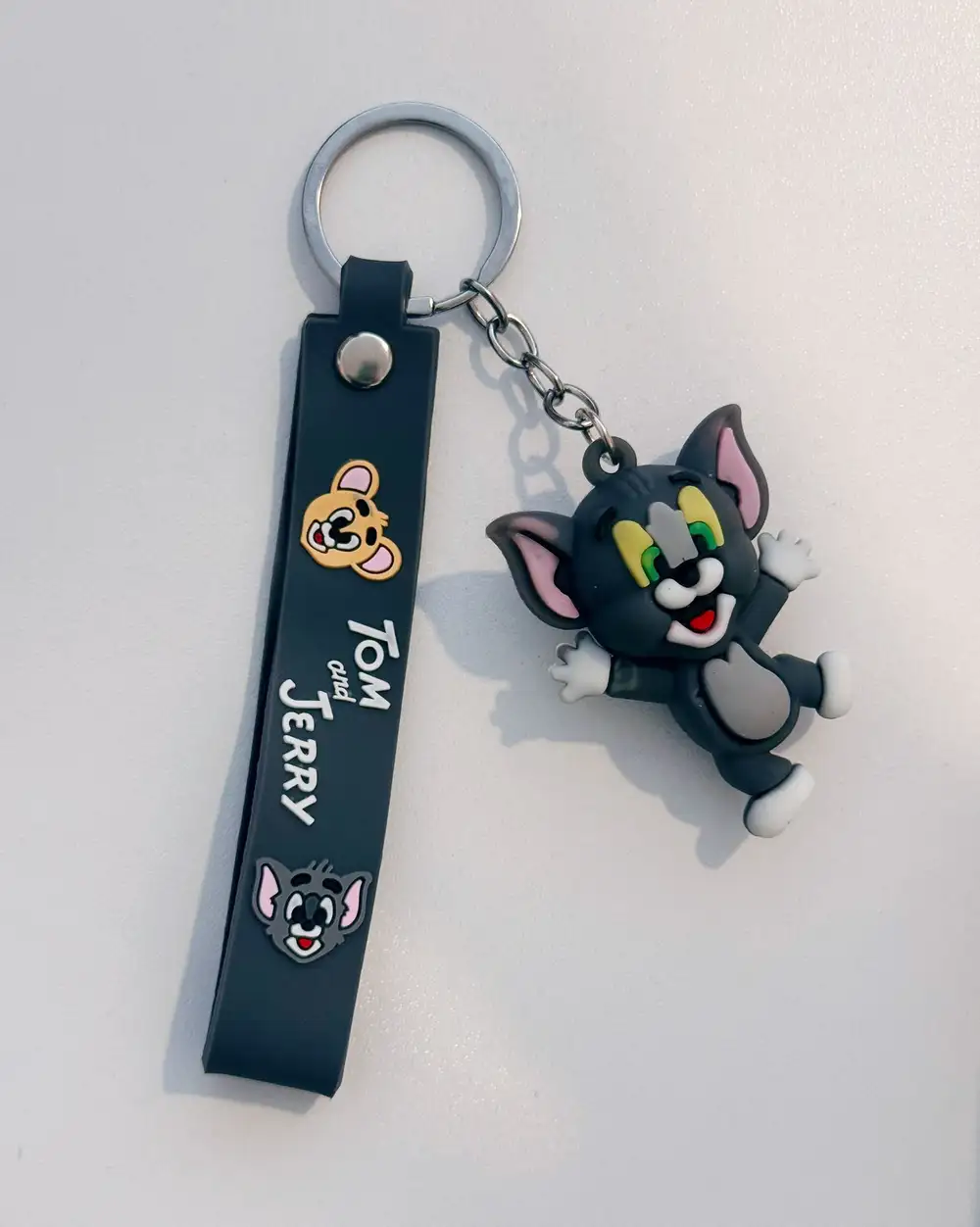 Tom ve Jerry Temalı Silikon Anahtarlık - Tom