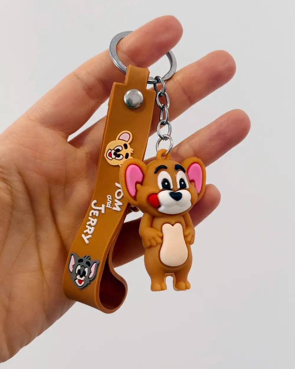 Tom ve Jerry Temalı Silikon Anahtarlık - Jerry