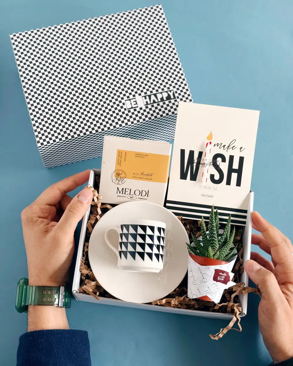 Sade Şık Doğum Günü Hediyeleri Kutusu