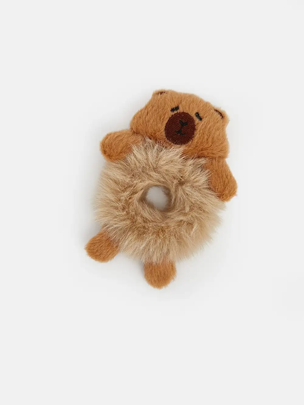 Capybara Peluş Simit Toka Scrunchie