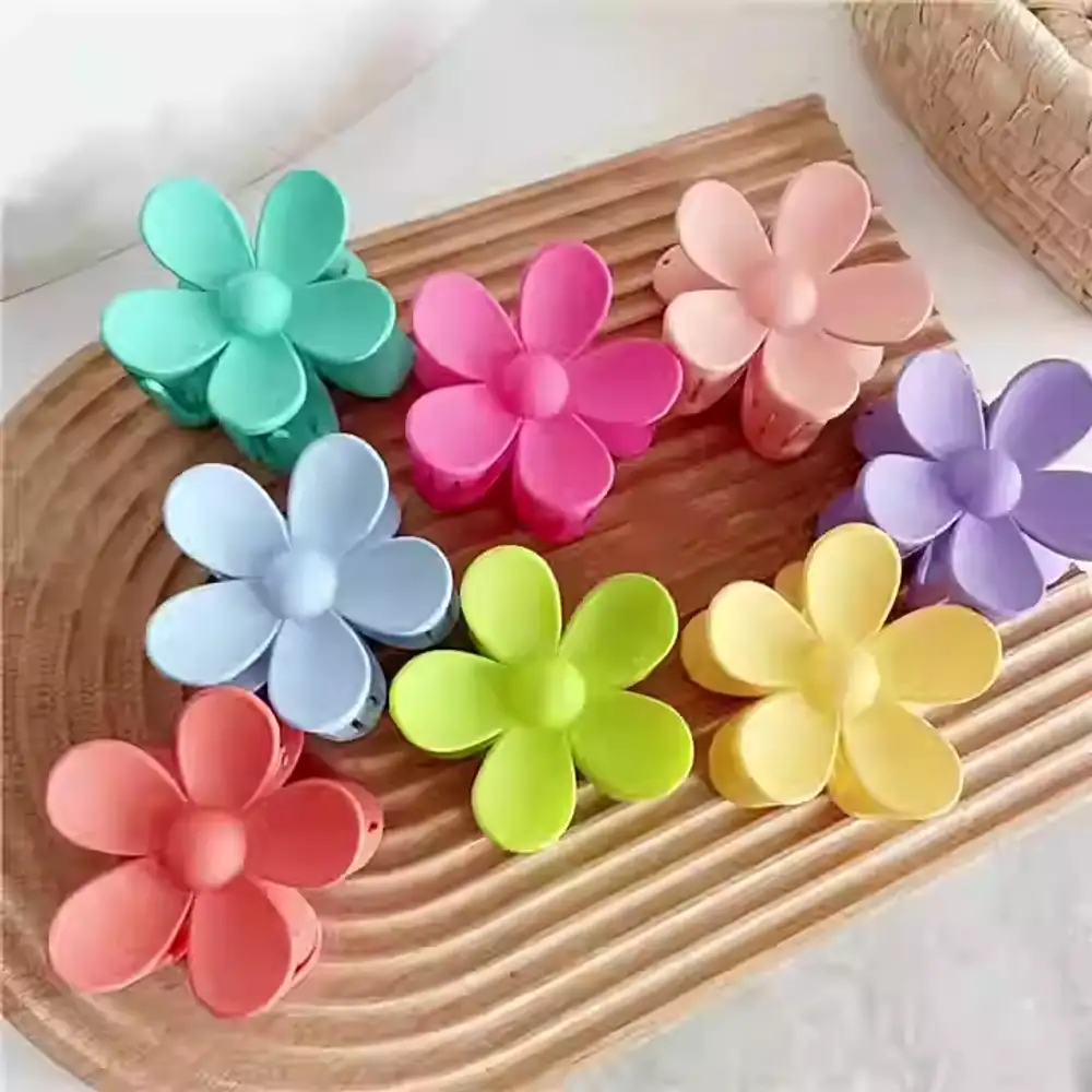 Pastel Renkler Papatya Mandal Kıskaçlı Toka