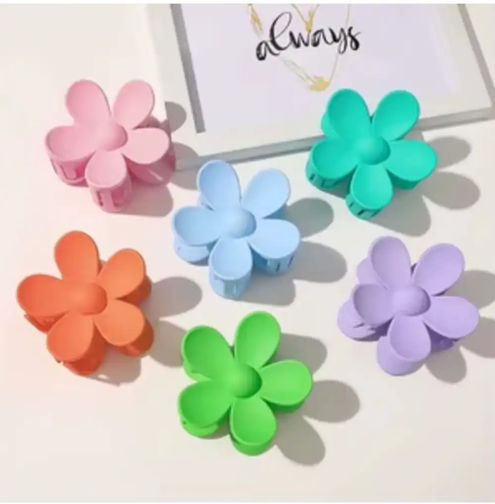 Pastel Renkler Papatya Mandal Kıskaçlı Toka