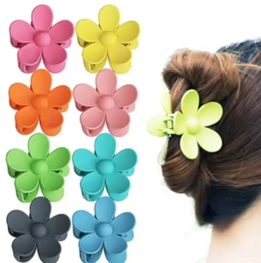 Pastel Renkler Papatya Mandal Kıskaçlı Toka