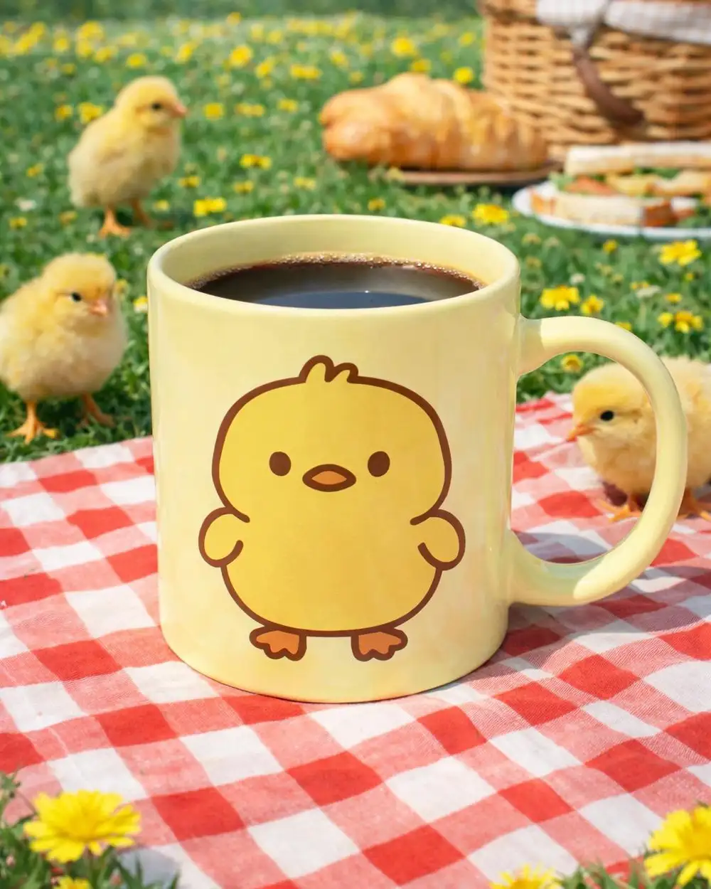 Tatlı Civciv Sarı Kupa Bardak