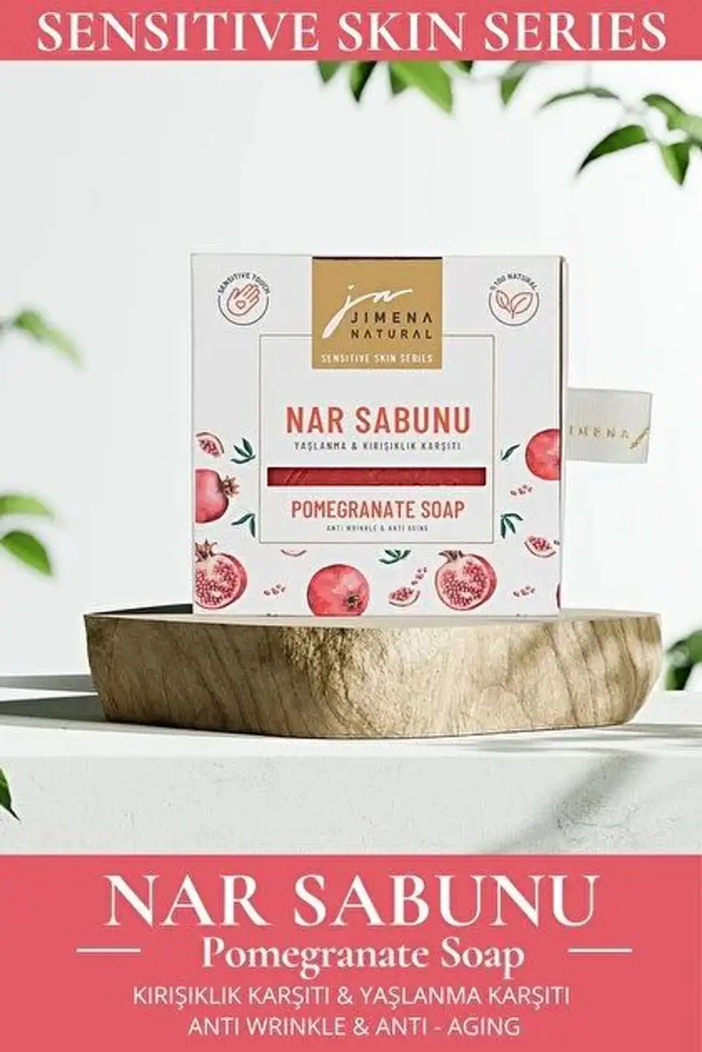 Jimena Natural El Yapımı Nar Sabunu - 150g