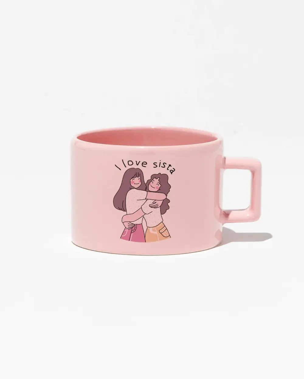 I Love Sista Pembe Hediye Kupa