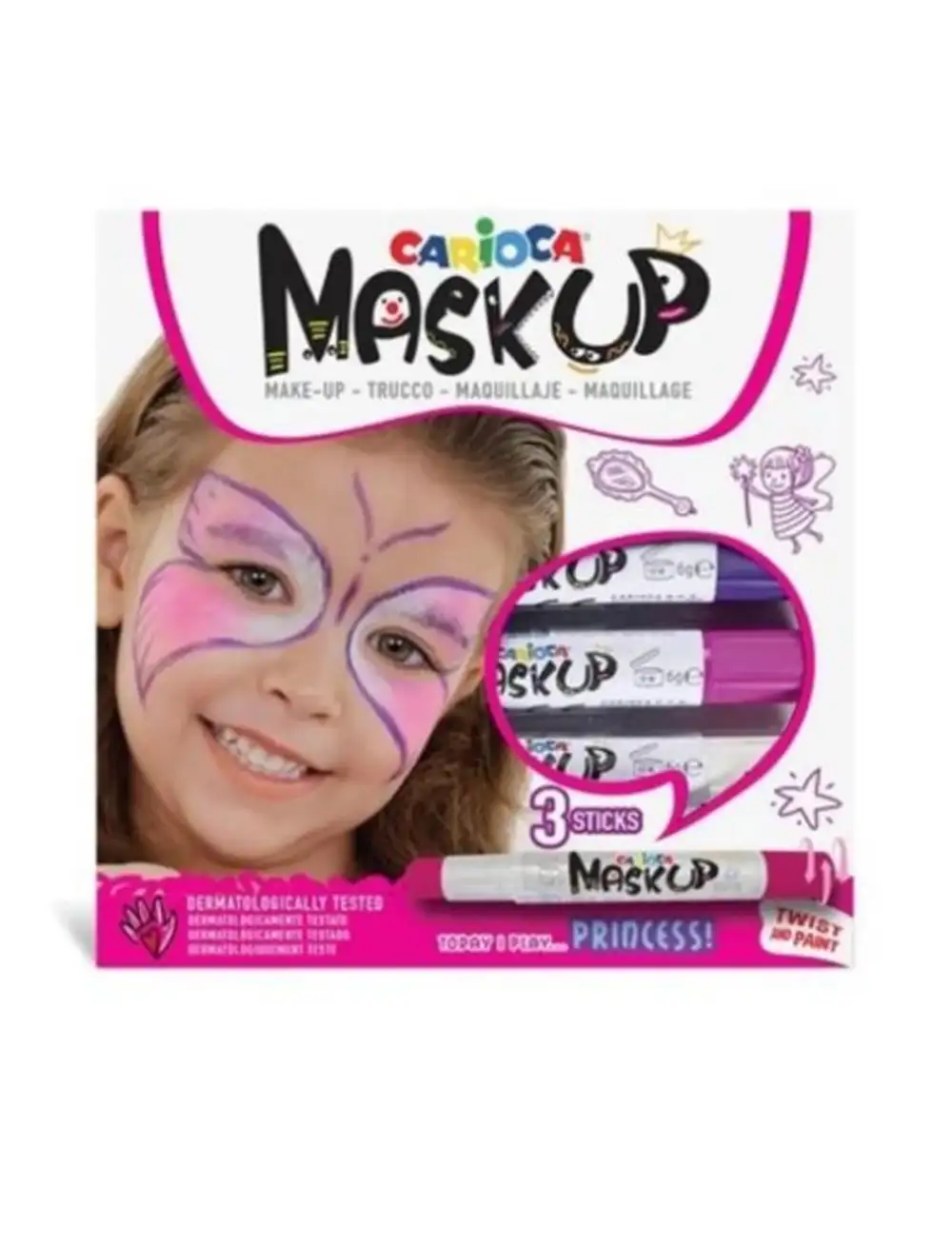 Carioca Mask Up Prenses 3 Renk Yüz Boyası