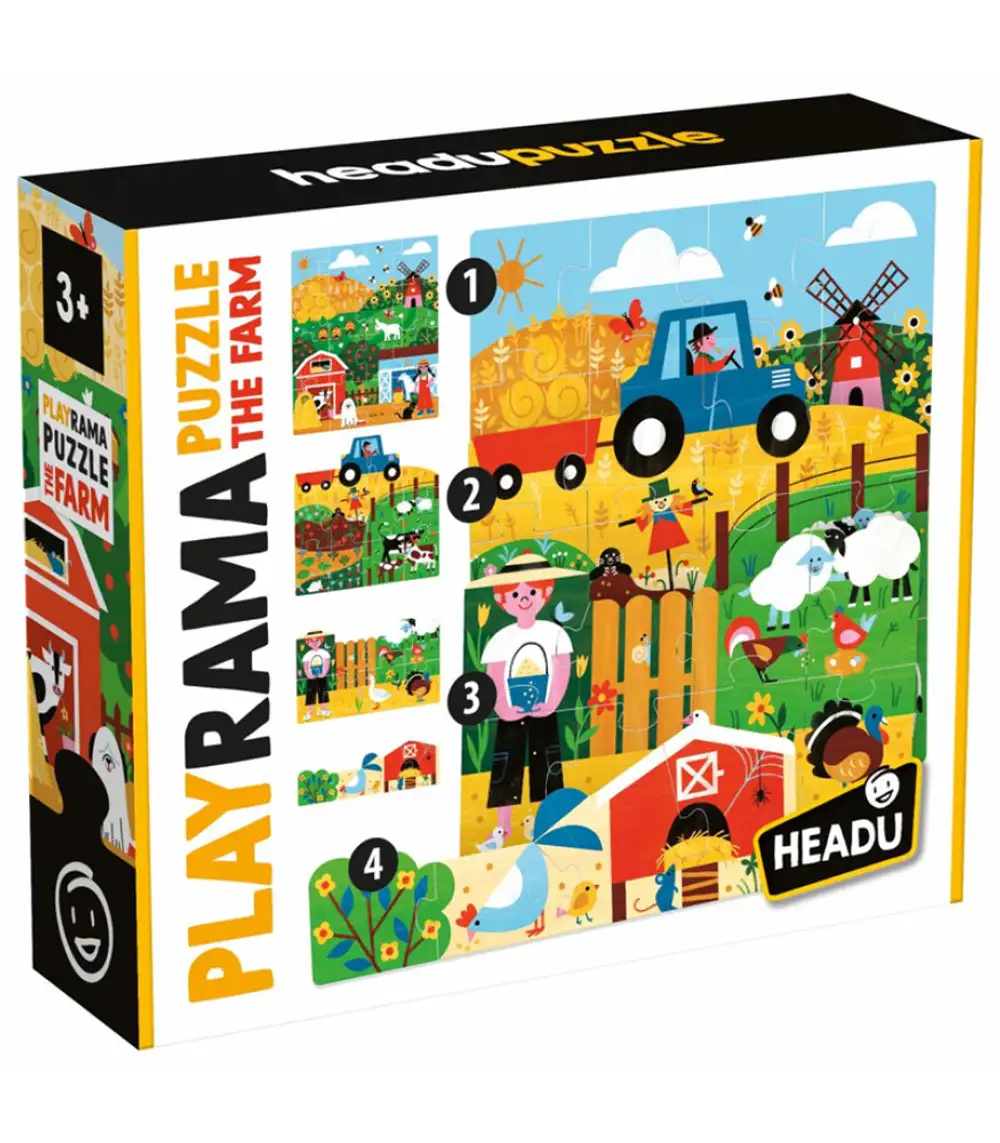 Ecoplay Shaped Puzzle Farm  3+ Yaş