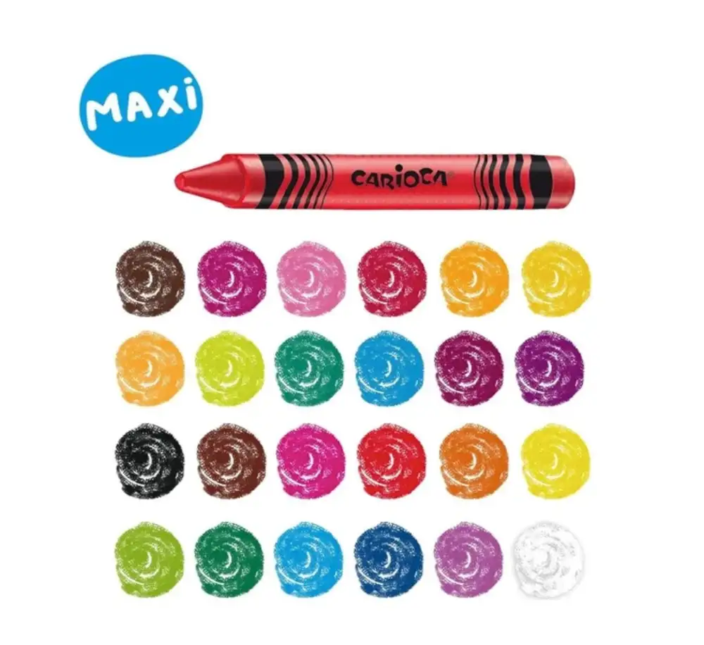 Carioca Wax Yıkanabilir Pastel Boya Kalemi 12Li Mini