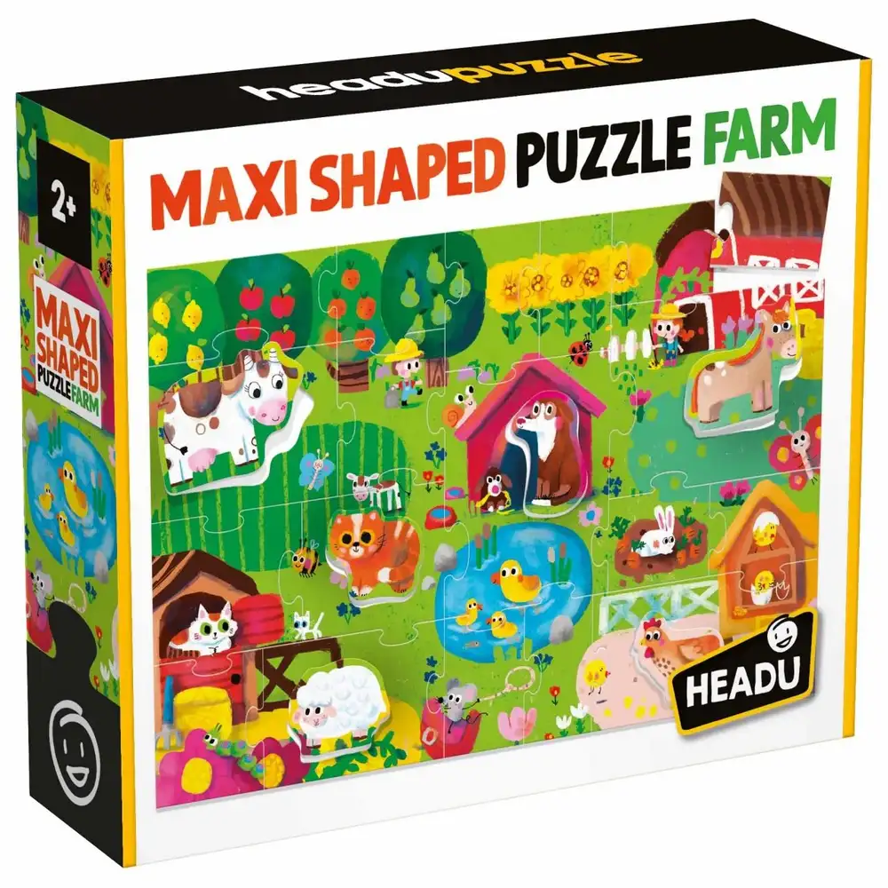Ecoplay Shaped Puzzle The Farm  2+ Yaş