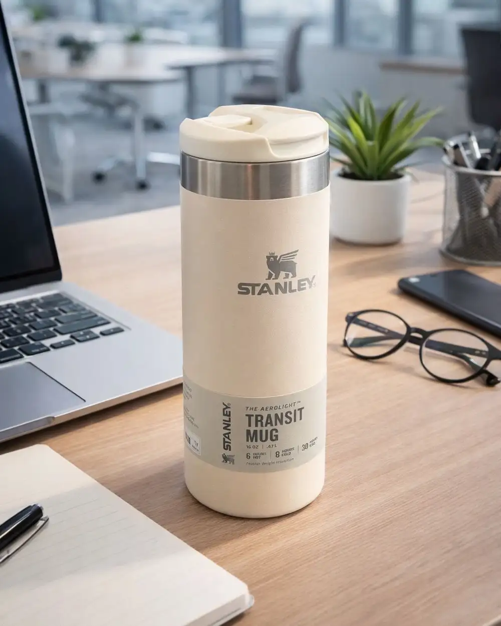 Stanley Aerolight Transit Mug Termos Cream Metallic 470 ml