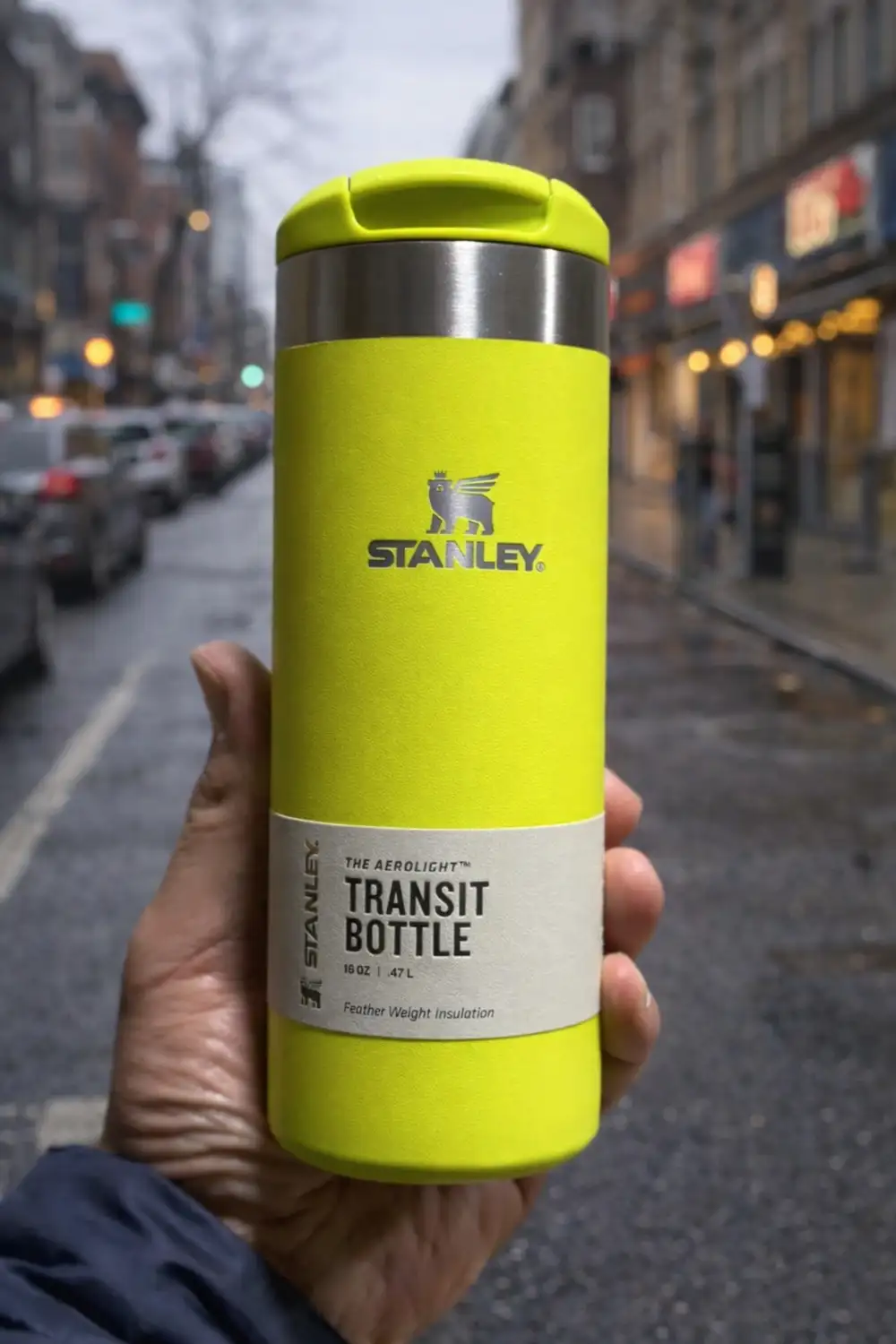 Stanley Aerolight Transit Mug Termos Neon Yellow Metallic 470 ml