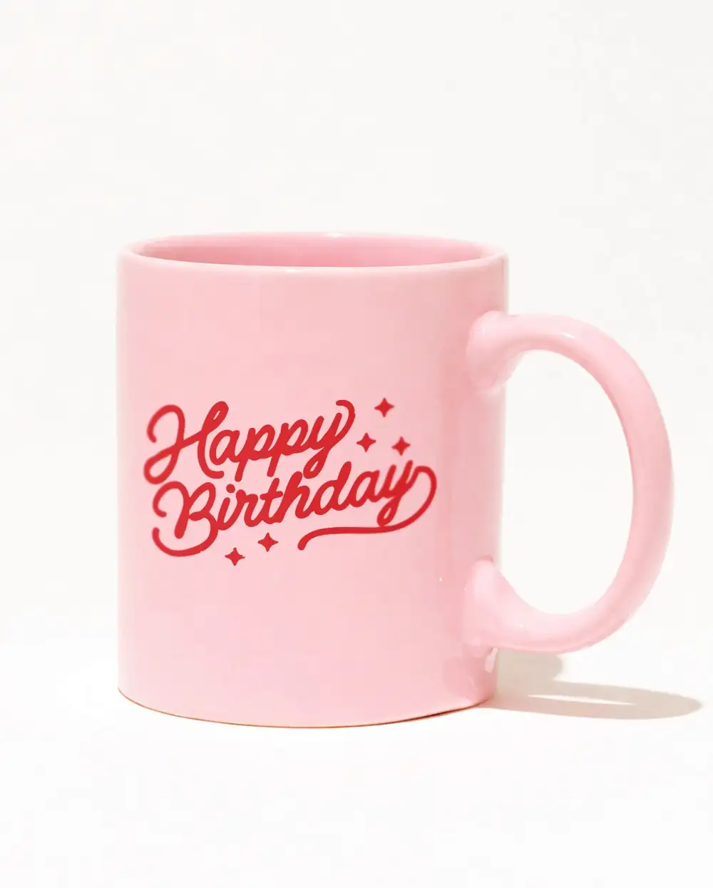 Işıltılı Doğum Günü Hediyesi Pembe Kupa