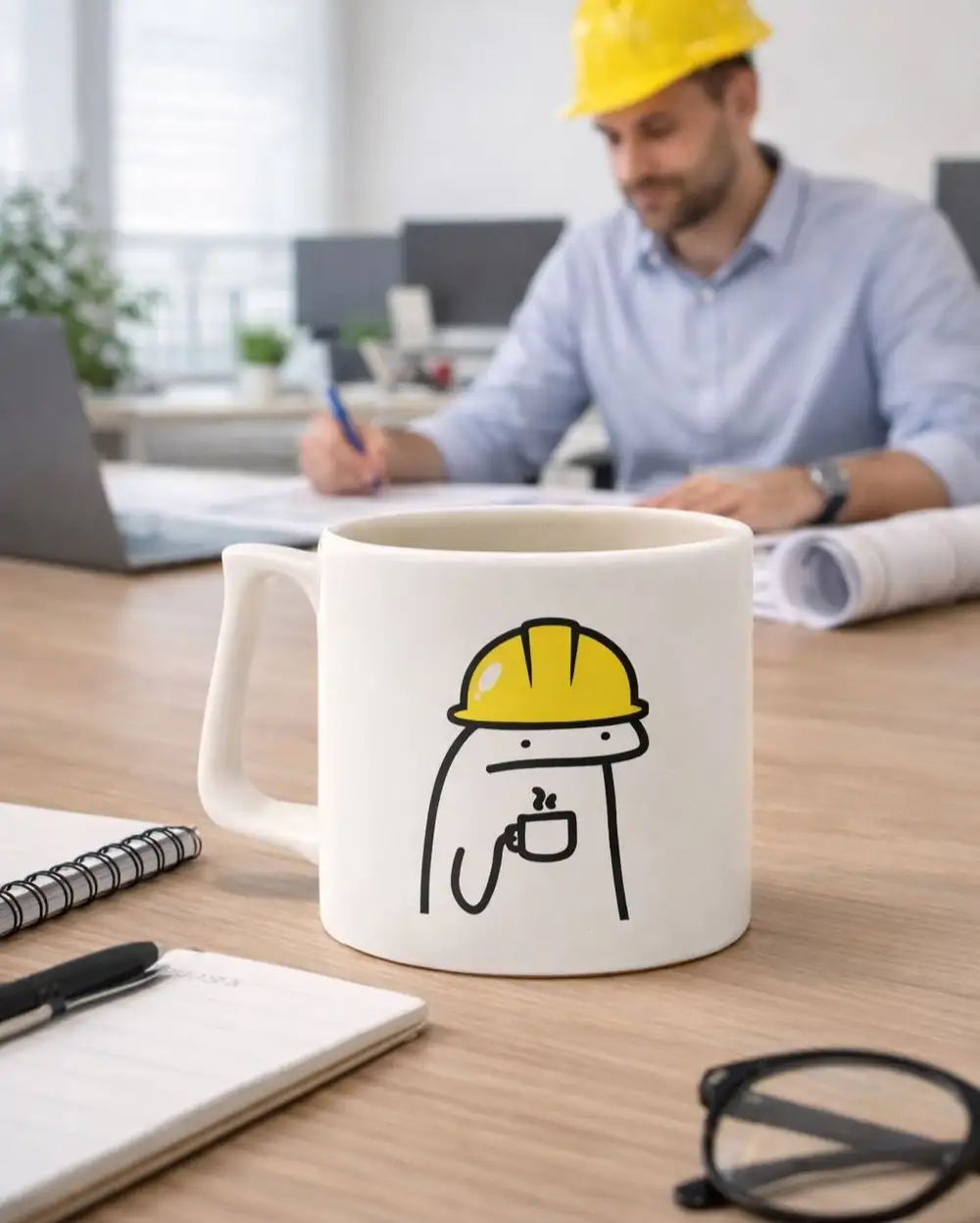 Erkek İnşaat Mühendisi Kupa Bardak