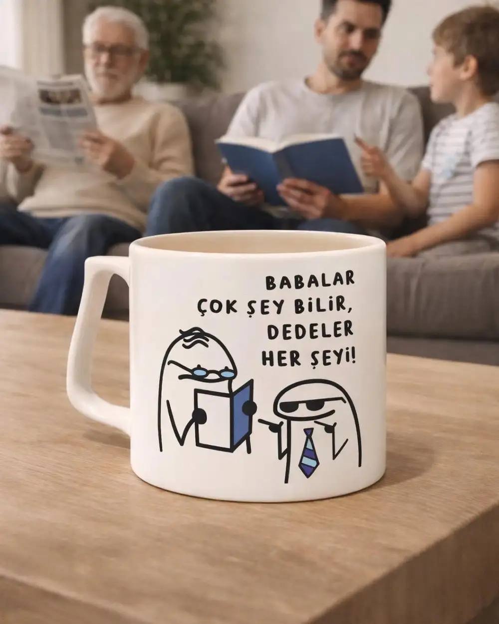 Babalar Çok Şey Bilir Dedeler Her Şeyi Kupa