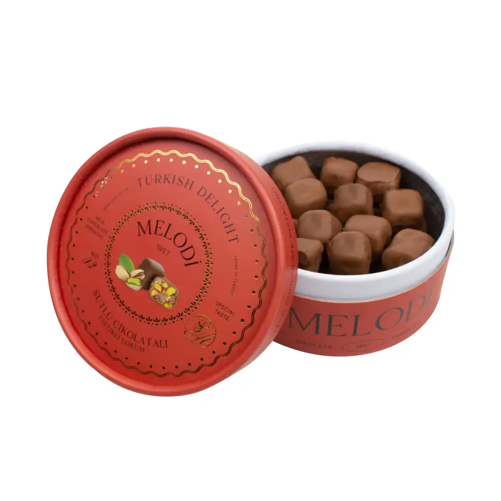 Melodi Sütlü Çikolatalı Fıstıklı Lokum 250g