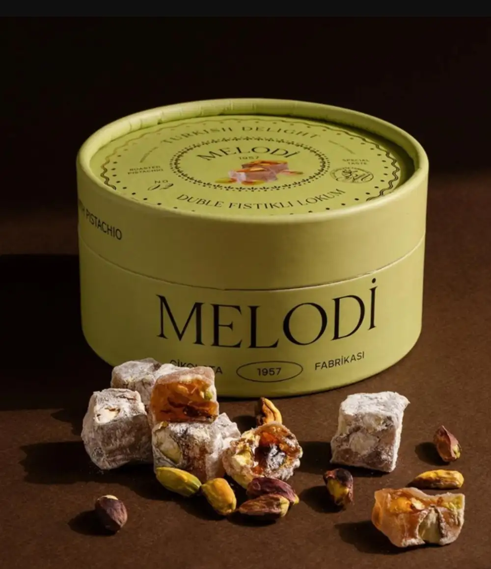 Melodi Duble Fıstıklı Lokum 250g