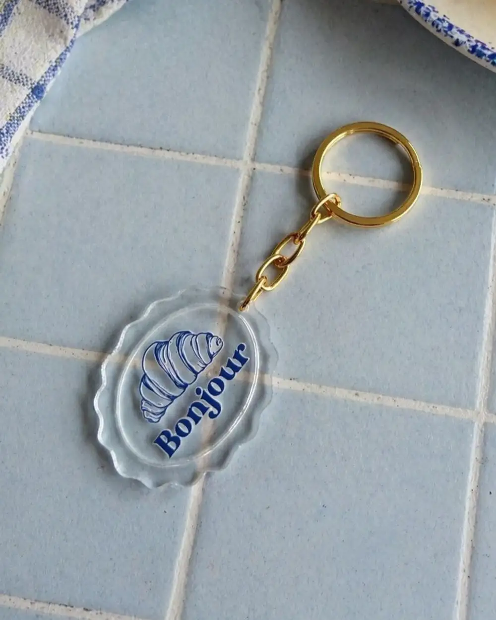 Bonjour Kruvasan Hediyelik Anahtarlık